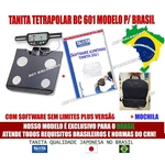 Ficha técnica e caractérísticas do produto Balança De Bioimpedancia Bc 601 FS Tanita C/ Software Ilimitado 2021 & SD CARD & Mochila Original Bc601