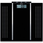 Ficha técnica e caractérísticas do produto Balança Digital Fitness 150kg de Vidro Temperado Preta 2920/100 - Brinox - Brinox