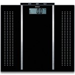 Ficha técnica e caractérísticas do produto Balança Digital Fitness 150kg de Vidro Temperado Preta 2920/100 - Brinox