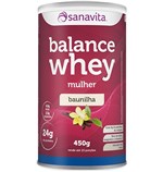 Ficha técnica e caractérísticas do produto Balance Whey Mulher - Sanavita - Baunilha - 450 G