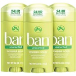 Ficha técnica e caractérísticas do produto Ban Desodorante Stick UNSCENTED - 73G - 3 Unidades