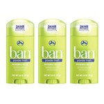 Ban Powder Fresh Pague 2 Leve 3 Kit Desodorante Sólido