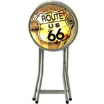 Ficha técnica e caractérísticas do produto Banco Dobrável Route 66 Vintage