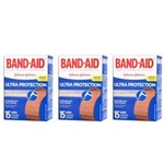 Ficha técnica e caractérísticas do produto Band Aid Ultra Proteção Curativo com 15 - Kit com 03