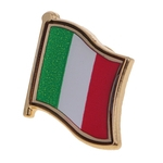 Ficha técnica e caractérísticas do produto Bandeira Nacional De Metal Pin Badge Esmalte Distintivo Para Roupas Lapela Bolsa Decoração Itália