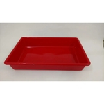 Bandeja higienica p/ gatos modelo tradicional four plastic vermelho