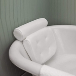 Ficha técnica e caractérísticas do produto Banheira Spa Pillow Almofada pescoço para trás suporte de espuma Headrest Bathroom accessories