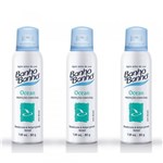 Ficha técnica e caractérísticas do produto Banho a Banho Ocean Desodorante Aerosol 80g (Kit C/03)