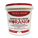 Banho De Cristal Morango Tróia Hair 1000gr