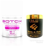 Banho de Ouro S.o.s 500g + Botox Tratamento Instantâneo 500g - Uniliss Cosméticos