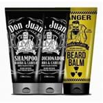 Ficha técnica e caractérísticas do produto Barba Forte Don Juan Shampoo + Condicionador + Balm Danger
