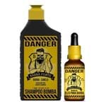 Barba Forte Kit Danger Duo - Shampoo Bomba 250ml + Oleo 30ml