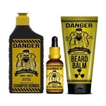 Ficha técnica e caractérísticas do produto Barba Forte Kit Danger Shampoo 170ml + Balm 170g + Oleo 30ml