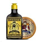 Ficha técnica e caractérísticas do produto Barba Forte Kit Danger Shampoo Bomba + Lumberjack Classic Pomade
