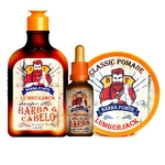 Ficha técnica e caractérísticas do produto Barba Forte Kit Lumberjack Shampoo 170g Óleo 30ml Hair Pomade 120g