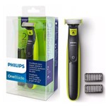Ficha técnica e caractérísticas do produto Barbeador Aparador Elétrico Recarregavel Philips One Blade Qp2521/10