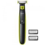Barbeador/Aparador Philips OneBlade, Seco/Molhado, 2 Pentes - QP2521/10