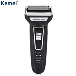 Ficha técnica e caractérísticas do produto Barbeador Elétrico Recarregável Para Homens Kemei Km - 6558