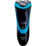 Ficha técnica e caractérísticas do produto Barbeador Philips AT75616 - Preto e Azul - Bivolt