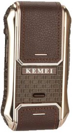 Ficha técnica e caractérísticas do produto Barbeador Portátil Original Kemei 5300 Shaver Recarregável Bivolt Gold Carregar e Usar Prático