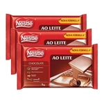 Ficha técnica e caractérísticas do produto 3 Barra De Chocolate Ao Leite 1kg Nestle