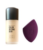 Ficha técnica e caractérísticas do produto Base Beyoung Color Second Skin 01 + Esponja Flat Blend MS