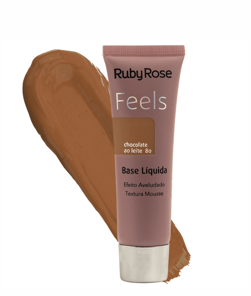 Ficha técnica e caractérísticas do produto Base Líquida Feels Chocolate ao Leite 80 - Ruby Rose