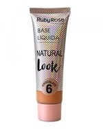 Ficha técnica e caractérísticas do produto Base Líquida Natural Look HB-8051 Cor Chocolate 6 - Ruby Rose