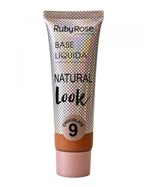 Ficha técnica e caractérísticas do produto Base Líquida Natural Look HB-8051 Cor Chocolate 9 - Ruby Rose