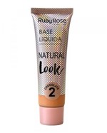 Ficha técnica e caractérísticas do produto Base Líquida Natural Look HB-8051 Cor Chocolate 2 - Ruby Rose