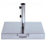 Ficha técnica e caractérísticas do produto Base Quadrada com Rodas em Aço Inox 40kg para Ombrellone 27700 - Belfix