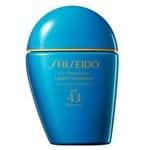 Ficha técnica e caractérísticas do produto Base Shiseido Sun Care UV Protective Líquida FPS 43 Dark Beie 30ml