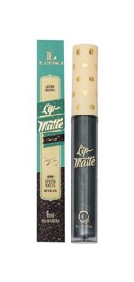 Ficha técnica e caractérísticas do produto Batom Líquido Latika Lip Matte Preto Metalico Nº42 - Latika Cosméticos