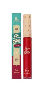Ficha técnica e caractérísticas do produto Batom Líquido Latika Lip Matte Vermelho Nº25 - Latika Cosméticos