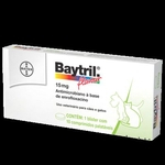 Ficha técnica e caractérísticas do produto Baytril Flavour 15mg - 10 comprimidos