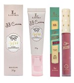 Ficha técnica e caractérísticas do produto Bb Cream Bege Escuro e Batom Lip Matte Nº 50 Latika