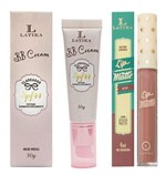 Ficha técnica e caractérísticas do produto Bb Cream Bege Médio e Batom Lip Matte Nº 31 Latika