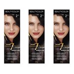 Ficha técnica e caractérísticas do produto Beautycolor Tinta Creme 2.0 Preto - Kit com 03