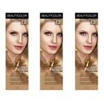 Ficha técnica e caractérísticas do produto Beautycolor Tinta Creme 12.1 Louro Médio Claro Cinza Especial - Kit com 03