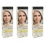 Ficha técnica e caractérísticas do produto Beautycolor Tinta Creme 12.11 Louro Ultra Claríssimo Especial Gelo (Kit C/03)