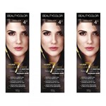Ficha técnica e caractérísticas do produto Beautycolor Tinta Creme 4.0 Castanho Natural (Kit C/03)