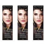 Ficha técnica e caractérísticas do produto Beautycolor Tinta Creme 4.0 Castanho Natural - Kit com 03