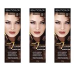 Ficha técnica e caractérísticas do produto Beautycolor Tinta Creme 5.3 Castanho Claro Dourado - Kit com 03