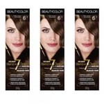 Ficha técnica e caractérísticas do produto Beautycolor Tinta Creme 6.1 Louro Escuro Acinzentado (Kit C/03)