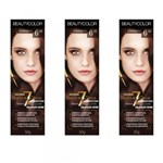Ficha técnica e caractérísticas do produto Beautycolor Tinta Creme 6.35 Chocolate Glamour (Kit C/03)