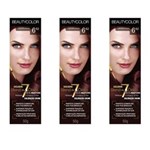 Ficha técnica e caractérísticas do produto Beautycolor Tinta Creme 6.62 Vermelho Irisado - Kit com 03