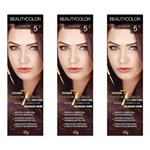 Ficha técnica e caractérísticas do produto Beautycolor Tinta Creme Profissional 5.7 Chocolate Café - Kit com 03