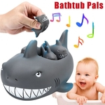Ficha técnica e caractérísticas do produto Bebê Floating Banheira Brinquedo de borracha do tubarão por família Banheira