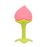 Ficha técnica e caractérísticas do produto Bebê fruta dos desenhos animados forma do dente Gum colorido Silicone Molar Formação vara Toy Tooth