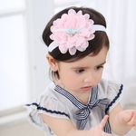 Ficha técnica e caractérísticas do produto Bebe Headband beb¨º cabe?a flor do la?o com estrela de cinco pontas-de-rosa